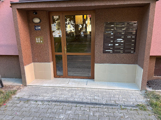 Hotový vstup s novou dlažbou, odvodňovacím žlabem a čistými detaily